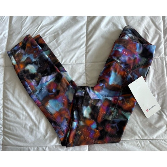 New Lululemon Power Thru Tight 25" Legging HYDM Hyper Drift Multi Size 4 NWT - Picture 1 of 11